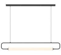 Decorazione Industriale Cucina lineare Luce a Sospensione LED LED Lungo Tubo Snello Le lampadario Appeso all'isola Nera Illuminazione per metà secolo lampadario Dorato Moderno per la Fattoria