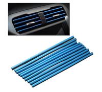 Decorazione Interna 10 Pz 20 Cm Forma Di U Modanatura Decor Strisce Car Styling Auto Porta Bordo Angolo Di Protezione Auto Aria Condizionata Presa Decorativa(10Pcs Blue)