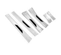 Decorazione Interna Barra Della Soglia In Acciaio Inossidabile Pedale Benvenuto Pedale Accessori Per Modifica Degli Interni Forniture Per CRV 2017 2018 2019 2020 2021(Silver-black label)
