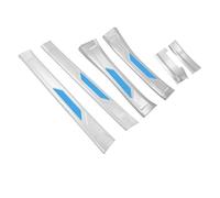 Decorazione Interna Barra Della Soglia In Acciaio Inossidabile Pedale Benvenuto Pedale Accessori Per Modifica Degli Interni Forniture Per CRV 2017 2018 2019 2020 2021(Silver-blue label)