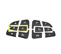 Decorazione Interna Dell'auto Pulsante Volante Copertura Trim Adesivo Per Mercedes Per Benz A B GLA CLA GLS GLE CLS W176 W246 W177(Nero)