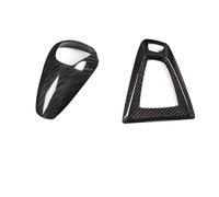 Decorazione Interna Per BMW F80 F82 F87 M3 M4 M2 M5 F83 F85 X5M F86 X6M F13 Auto Pomello Cambio Protezione Copertura Adesivo Pannello Rivestimento In Fibra Carbonio(AB Black LHD)