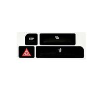 Decorazione Interni Auto Compatibile Con A4 2004 2005 2006 Auto Flash Interruttore Pulsante Supporto Copertura Adesivi Manopola Riparazione Interni Decor Tazza Decalcomania Emergenza(Size2)