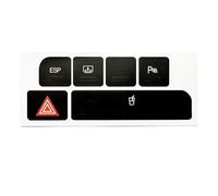 Decorazione Interni Auto Compatibile Con A4 2004 2005 2006 Tazza Per Auto Adesivi Per Riparazioni Emergenza Flash Interruttore Pulsante Supporto Per Copertura Decalcomanie Per Auto(Size1)