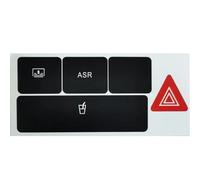 Decorazione Interni Auto Compatibile Con A6 Per C5 1998-2004 Adesivi Per Decalcomanie Riparazione Pulsanti Pericolo Sbrinatore Accessori Per Auto(Size3)