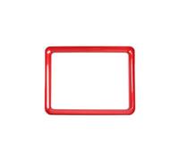 Decorazione Interni Per Dodge Per Challenger 2015-2020 Car Styling Center Console Cruscotto Copertura Decorativa Per Cornice Di Navigazione GPS Adesivo auto Trim(Rosso)