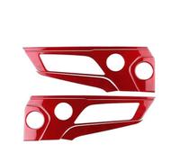 Decorazione Interni Per Ford Per Mustang Per GT Dark Horse EcoBoost 2024 2025 LHD RHD Adesivo Pannello Altoparlante Portiera Rifiniture Interne Telaio Copertura Trim(Red Carbon)