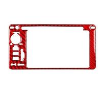 Decorazione Interni Per XV Per Crosstrek 2013-2014 Console Fibra Carbonio Navigazione AC Pannello Radio Copertura Decorativa Adesivo Interni Auto Adesivo auto Trim(Rosso)