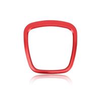 Decorazione Interni Volante Centro Distintivo Decorazione Copertura Per Per A3 8P A4 B7 A5 A6 C6 A8 Q3 Q5 Q7 Sline Logo Trim Anello Adesivi Adesivo auto Trim(Rosso)
