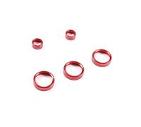 Decorazione Interno Auto Per Mazda Per MX-5 NC 2009-2015 Copri Pomello Regolazione Del Volume Dell'aria Condizionata Per Auto In Lega Alluminio(Rosso)