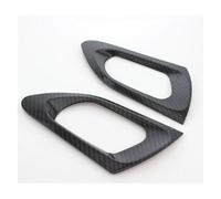 Decorazione Interno Maniglia Porta Anteriore E Posteriore In ABS Cromato Rivestimento Interno Per Peugeot 208 2015-2019(Back doorcarbon)