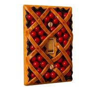 Decorazione 'interruttore In Stile PIE Cherry, Copertura Della Piastra Luminosa Rustica, 1,5 Cm, Protezione Da Parete Decorativa, Accento Per Sala Da Fattoria, Protezione In Stile Vintage Uso Dome