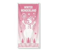 Decorazione invernale per porta del paese delle meraviglie con simpatico pupazzo di neve e cuori, decorazione invernale per le vacanze, per interni ed esterni, per il periodo più dolce dell'anno, 91 x