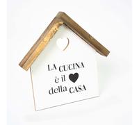 Decorazione La Cucina è il Cuore della casa Scritta in legno da appendere Casa