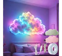 Decorazione LED USB alimentata da Thundercloud, 200/400/600/800cm RGB Lampada a Nuvola di Tempesta, Kit di Luci a Nuvola 3D con Grande Fulmine per la Decorazione della Camera, della Camera da Letto
