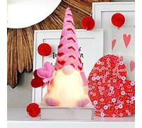 Decorazione luminosa a forma di gnomi per l'illuminazione domestica, per decorare gnomi e rose, ornamenti per interni e piccoli ornamenti (A, taglia unica)