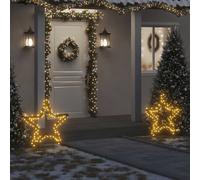 Decorazione Luminosa Natalizia con Picchetti Stella 115LED 85cm
