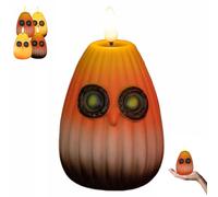 Decorazione luminosa notturna a LED a forma di gufo giocoso, lampada da tavolo a illusione ottica senza fiamma a forma di gufo zucca, decorazione portatile di Halloween for camere da letto(C)