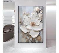 Decorazione moderna per soggiorno di lusso leggero, poster artistici floreali astratti, decorazioni per la casa, immagini murali su tela stampate, senza cornice