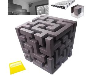 Decorazione Murale 3D Con Illusione Ottica per Angoli, Angoli Impossibili - Un'opera D'arte Che Trasforma La Realtà, Adesivo Murale Grande, Rimovibile E Facile, Pannelli Decorativi Moderni(Pathless)