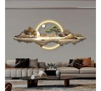 Decorazione murale 3D con luci LED, sculture, Dipinti Moderni per Camera da Letto, Soggiorno, Ingresso (47,2 * 17,7 pollici/120 * 45 cm)