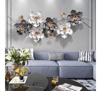 Decorazione Murale 3D Scultura in Metallo Decorazione Artistica in Ferro Decorazione Murale Sfondo Decorazione Murale Soggiorno Camera da Letto, 125 * 49CM