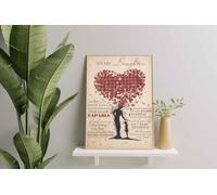 Decorazione murale, arredamento per la casa, albero della stanza, per mia figlia voglio che tu creda nel profondo del tuo cuore non perderai mai l'amore, mamma