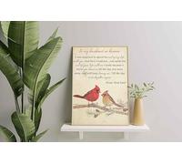 Decorazione murale, arredamento per la casa, decorazione della stanza Cardinale per mio marito in paradiso dove avrei dovuto trascorrere il resto della mia vita