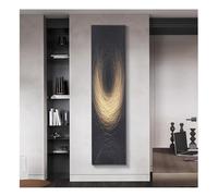 Decorazione Murale Astratta, Grandi Dipinti Decorativi 3D, Sculture da Parete per Ingresso E Soggiorno, Cornice in Alluminio(Black-F,30x120 cm)