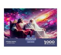 Decorazione Murale Casa Puzzle 1000 Pezzi Religione Gesù Padre Vivace Spirituale Idea Regalo Gioco Adulti Bambini 70x50cm