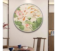 Decorazione Murale Con Scultura Da Parete, Sculture Da Parete Decorative 3D Con Gancio Antiscivolo, Telaio In Lega Di Alluminio, Murale Rotondo Da Appendere Alla Parete(C,80cm)