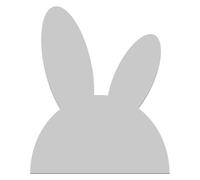 Decorazione Murale in legno Coniglio Arredo Insegna Cameretta Camera Bambini