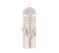 Decorazione Murale in Macramè Ornamento Intrecciato con Nappe Chic Albero