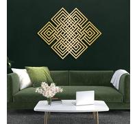 Decorazione murale in Metallo con Nodo Infinito, Decorazione murale in Metallo con Design Celtico, Geometria Sacra per Soggiorno, Camera da Letto, corridoio e Scale, Regalo per la Decorazione del