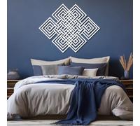 Decorazione murale in Metallo con Nodo Infinito, Decorazione murale in Metallo con Design Celtico, Geometria Sacra per Soggiorno, Camera da Letto, corridoio e Scale, Regalo per la casa Naturale (