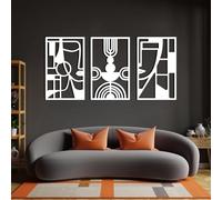 Decorazione murale in Metallo Picasso, Decorazione murale con Volto Geometrico, Decorazione surreale, Decorazione Artistica in Metallo, Scultura Moderna per la casa, Soggiorno, Camera d