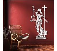 Decorazione murale in Metallo Raffigurante la Giustizia, Regalo Decorativo per avvocati, Scultura Moderna per la casa, Decorazione Artistica in Metallo, Decorazione murale per Soggiorno