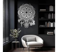 Decorazione murale Moderna e Minimalista in Metallo con Mandala, Chakra in Stile Boho, Fiore della Vita Spirituale, Decorazione da Appendere per la Meditazione, Decorazione per la Camera da Letto