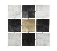 Decorazione murale nero / bianco / oro Titanium