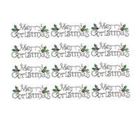 Decorazione Natalizia 12 Pezzi Cartelli Natalizi da Appendere, ciondoli con Lettere in plastica per Decorazioni di Porte, Decorazioni per Etichette con Scene di Buon Natale per la