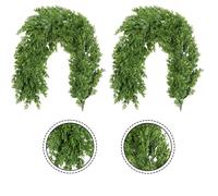 Decorazione Natalizia 2PZ 1m Simulazione Rattan per Casa Ufficio Espositore