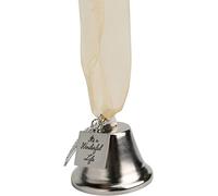 Decorazione natalizia a forma di campana con ali d'angelo - "SA Wonderful Life" - Ciondolo per albero di Natale professionale