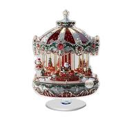 Decorazione Natalizia A Forma Di Giostra - Ornamento Natalizio A Forma Di Giostra In Acrilico 2D | Ornamento Da Collezione A For-ma Di Cavallo Gi-ostra Per L'arredamento Degli Uffici Domestici (B)