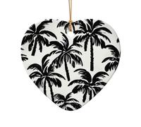 Decorazione natalizia a forma di palma in ceramica, a forma di stella, per un tema tradizionale o vintage