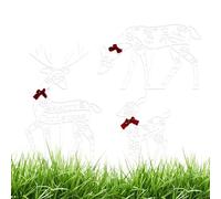 Decorazione natalizia a forma di renna, set per la famiglia di cervi natalizi, per i proprietari di casa, quartiere, cortile, giardino, prato, cortile, attività familiare