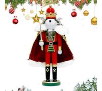 Decorazione natalizia a forma di topolino con motivo schiaccianoci, decorazione stagionale per mensole, affascinanti ornamenti per le vacanze, decorazione per la casa festiva, decorazione artigianale