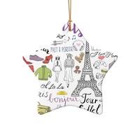 Decorazione natalizia a forma di Torre Eiffel di Parigi, decorazione per albero di Natale, calza della Befana, idea regalo per gli amici