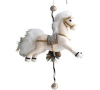 Decorazione natalizia a giostra, con dettagli rotanti, struttura in schiuma leggera, per albero da appendere o decorare la scrivania e la finestra (D)