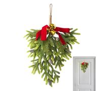 Decorazione Natalizia A Goccia Pendente | Ghirlanda A Goccia Decorativa - Addobbo Di Pino Artificiale,Per La Famiglia Nel Periodo Delle Feste Natalizie Per Interno Ed Esterno Per Casa Porta E