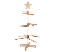 Decorazione natalizia abete beige con cima a stella